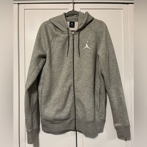 Jordan Gray Zip Up Sweatshirt
